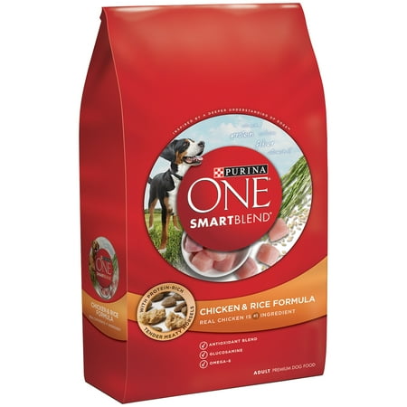 Purina ONE Smart Blend Chicken & Rice Formula Adult Premium Dog Food 4 lb. Bag