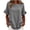 Gray, variant on Women's Cotton Tiered Ruffle Blouse Summer Cute Crew Neck Short Sleeve Shirts Loose Fit Casual Boho Beach Vacation Tops Hot Pink
