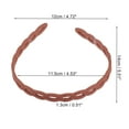 thumbnail image 3 of 1 Pc Classic Elegant Frosted Chain Hairband for Women for Girls 5.51"x4.72" Orange, 3 of 4