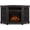 Gray, variant on Real Flame Lynette 56" Corner Electric Fireplace TV Stand in White