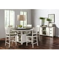 thumbnail image 2 of Jofran Madison County Rustic Reclaimed Pine Farmhouse Adjustable Height 54" Round Dining Table, 2 of 7