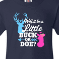 thumbnail image 4 of Inktastic Gender Reveal Will It Be a Little Buck or Doe? Youth T-Shirt, 4 of 5