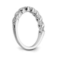 thumbnail image 6 of 14K White Gold Ring Band Wedding Diamond Round , Size 6, 6 of 7