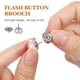 thumbnail image 5 of FELTECHELECTR 25 alfileres de botón de perla, broches de seguridad, botones, broches de camisa, alfileres, decoración de moda para mujer, 5 of 7