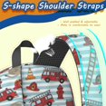 thumbnail image 5 of Fireman and Ladder Blue Pattern 17" School Backpacks for Teens,Waterproof Oxford Fabric,S-Shape Padded Straps for School,Travel,Hiking,Camping, 5 of 6