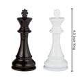 thumbnail image 3 of Best Chess Set Minerva Extra Heavy Metal Chess Pieces with 4.5 Inch King, 2 Extra Queens, 34 Pieces Total, Padded Bottom, Suitable for Large Boards, Pieces Only, 3 of 3