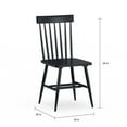 thumbnail image 4 of Better Homes & Gardens Gerald Classic Black Wood Dining Chairs, Set of 2, 4 of 11