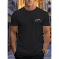thumbnail image 1 of Camiseta informal de manga corta para hombre con estampado de montaña: transpirable, cuello redondo, ropa deportiva de verano, ideal para el tiempo libre., 1 of 5