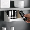 thumbnail image 5 of Caja de almacenamiento con espejo de 5 piezas, estante de almacenamiento en capas, partición de estante de almacenamiento pequeño, caja de almacenamiento con bisel de clasificación inferior, 5 of 5
