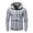 Gray, variant on Zip Up Hoodie for Men Solid Colour Slim Hooded Sweatshirt Long Sleeve Blazers Adjustable Hooded Casual Jackets Pockets Sports Coats Outdoor Activerwear Sport Running Tops