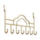thumbnail image 2 of Soporte para ganchos en forma de nube dorada, 7 ganchos para puertas sin perforación, detrás de la puerta, 2 of 6