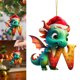 thumbnail image 1 of Colgantes Dragón Con Forma Letra Acrílica Navideña Exquisitos para Fiesta Navidad, 1 of 9