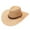Khaki, variant on Prolriy Cowboy Hat Men Adult Solid Casual Summer Western Fashion Cowboy Sun Hat Wide Brim Travel Sun Cap Hats for Men Beige One Size