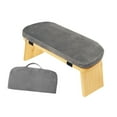 thumbnail image 4 of S SERENABLE Meditation Bench with Cushion Soft for Indoor Outdoor Tea Ceremony Room gray, 4 of 9