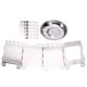 thumbnail image 1 of Wood Stove Portable Foldable Stainless Steel Stove with Alcohol Tray for Camping Picnic Barbecue Hiking, 1 of 5
