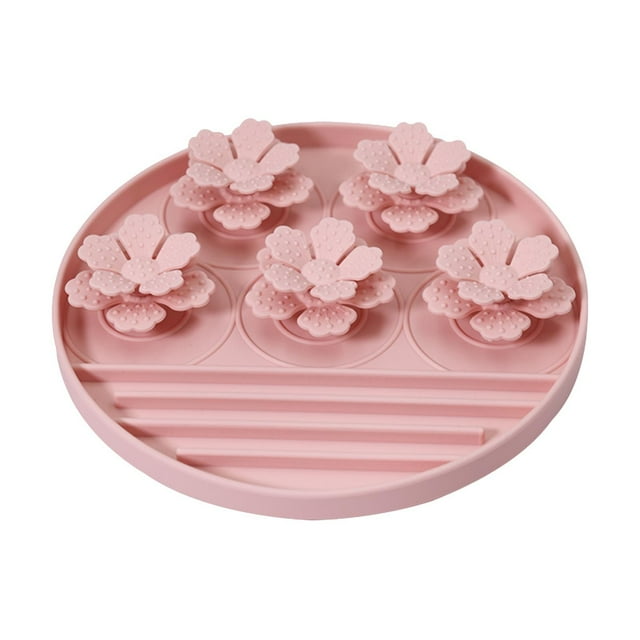 Hyknon Tools Cats And Dog Food Utensils Silicones Licking Plates Dog Licking Plates Slow Food Mat Tools
