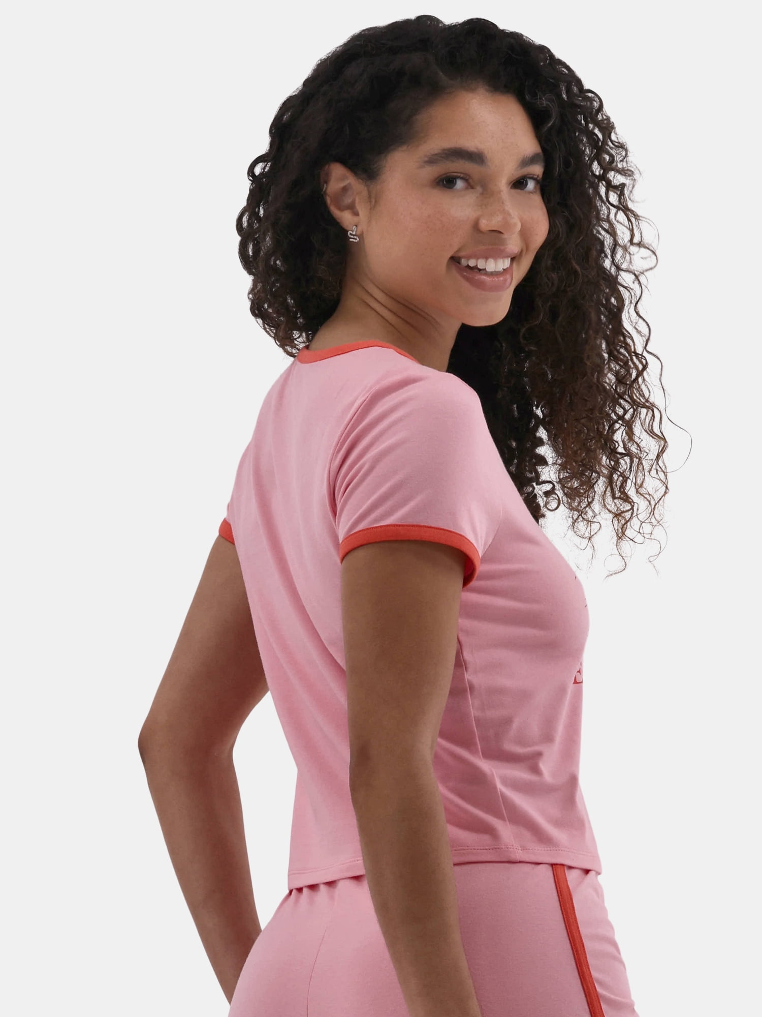 No Boundaries Tee and Shorts Sleep Set, 2-Piece, Women's