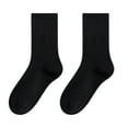 thumbnail image 5 of sunsanly 1 Pair Women Socks Mid-tube No Odor Retro Solid Color High Elasticity Anti-slip Breathable Soft Sweat-absorption Anti-shrink Sports Cotton Socks, 5 of 8