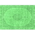 thumbnail image 1 of Ahgly Company Indoor Rectangle Abstract Emerald Green Modern Area Rugs, 5' x 8', 1 of 4
