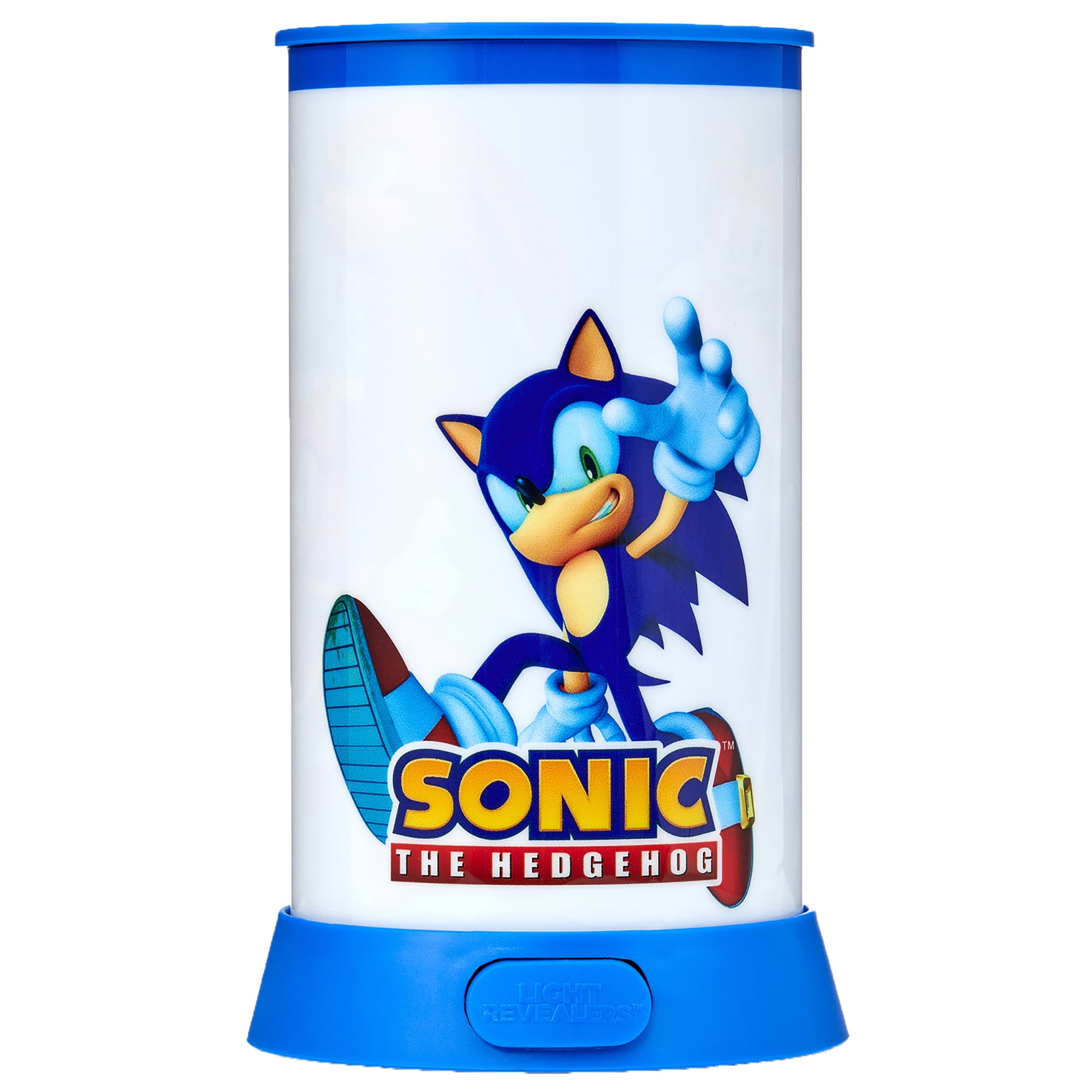 Wow Stuff! Light Revealers Lamp - Sonic The Hedgehog - 7.5" Night Light, 360 Image Scene & Character Reveal, Auto-Off, Illuminating Kids Room Decor
