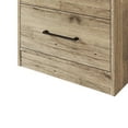 thumbnail image 5 of Castle Place Minimalist 2 Drawer Wooden Nightstand, Light Oak, 5 of 9