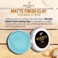 thumbnail image 2 of Arcilla con acabado mate de Woodys para hombres - 3,4 oz Woodys Woodys Styling 3.4 oz, 2 of 5