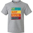 thumbnail image 3 of Inktastic Eat Sleep Theatre Repeat Drama Gift for Actor Youth T-Shirt, 3 of 5