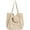 Beige-thin Stripe, variant on Fashion Fringe Shouler Bag Canvas Handbag for Women Girls Stripe Hobo Tote Bag