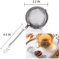 thumbnail image 2 of Rush 3PCS Tea Infuser, Upgraded 2 IN Tea Strainer, Premium Tea Infusers for Loose Tea,Tea Steeper,Tea Ball for Tea Flavoring Herbal S931, 2 of 5