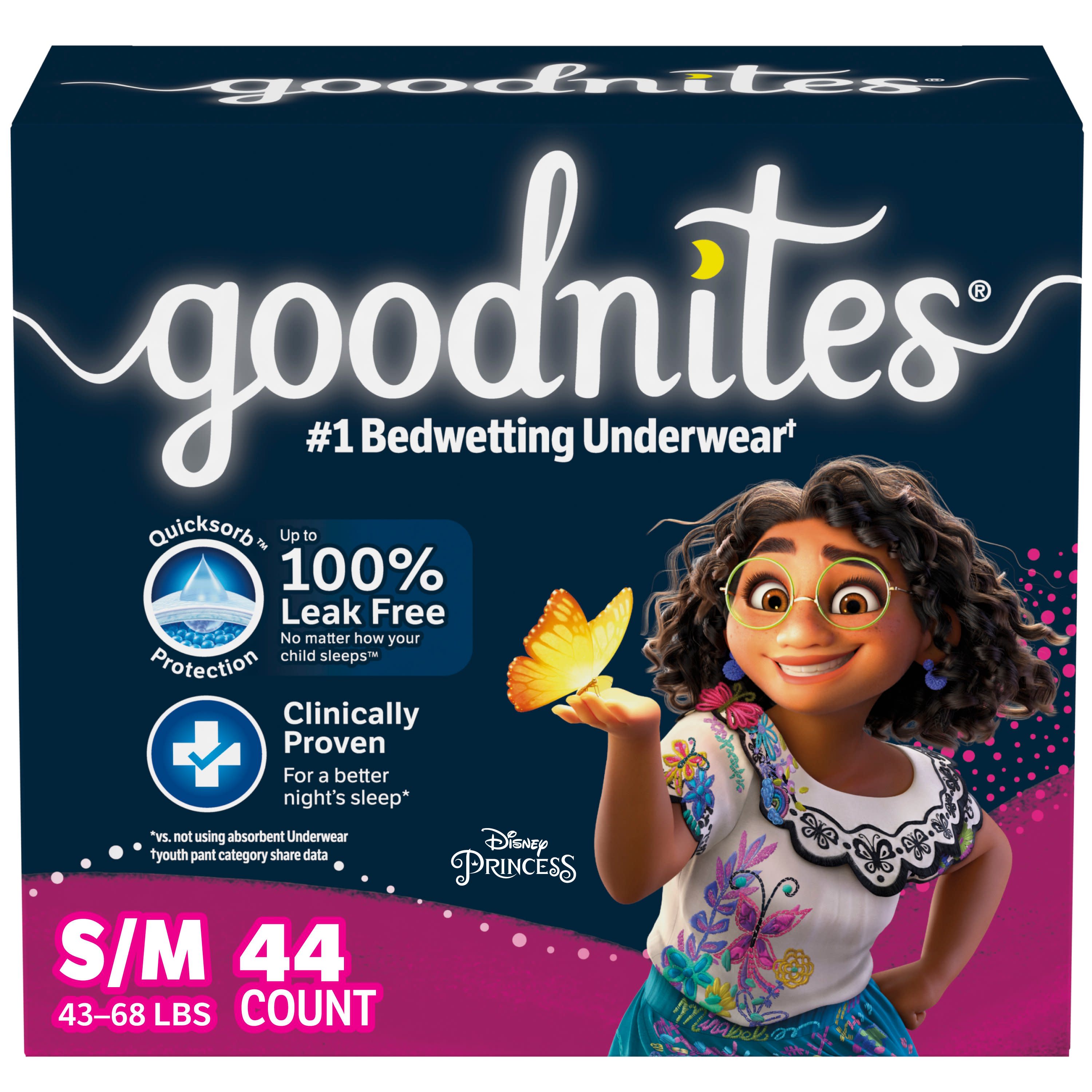 Goodnites Nighttime Bedwetting Underwear for Girls, S/M, 44 Ct (Select for More Options) - image 3 of 10