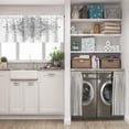 thumbnail image 5 of LALILO Kitchen Curtains and Valances Set of 3 36" Mandala Window Treatment Tiers for Window Decor, 5 of 5