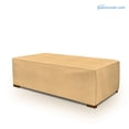 thumbnail image 4 of Medium Slim Outdoor Ottoman or Coffee Table Cover - Outdoor Square Table Covers - Patio Ottoman Washable - Heavy Duty Furniture 42" Beige, 4 of 5