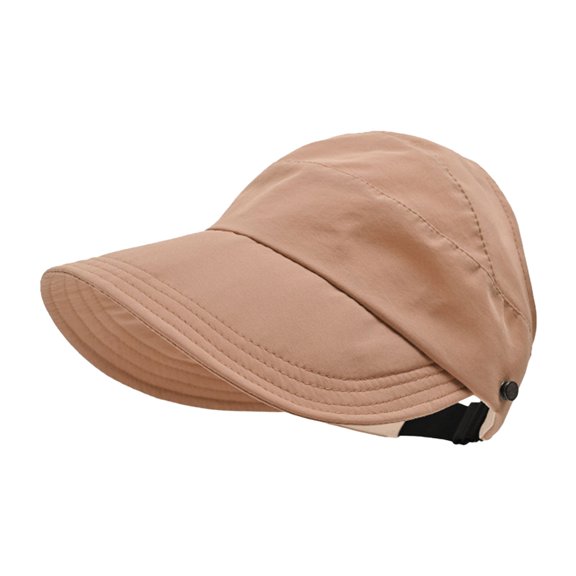 Red Sun Hats Outdoor Hollow Top Sun Hat Women's Outdoor Hollow Top Wide Brim Sun Hat