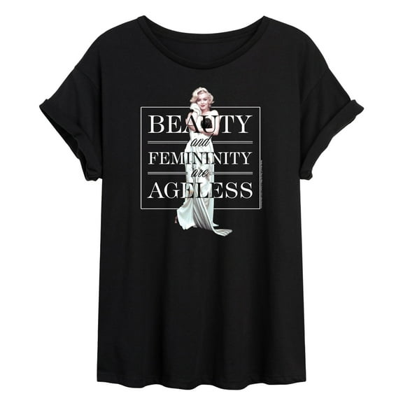 Marilyn Monroe - Pop Culture Icon - Beauty & Femininity Are Ageless - Women's Oversized T-Shirt