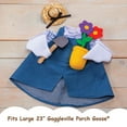 thumbnail image 3 of Gaggleville Gardener Goose Outfit, Fits Large 23" H Statue, by Fox Valley Traders, 3 of 8