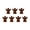 A004- D, variant on Brown Drum Led Wall Art Lights with Rhythmic Pattern and Drumstick Accents, Set of 7, Brown and White Wooden Style for Music Room and Living Room, Christmas Decoration