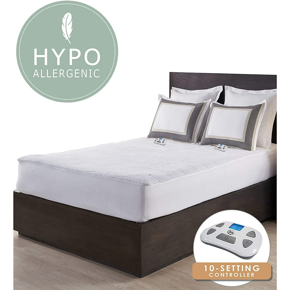 Serta Sherpa Electric Heated Warming Mattress Pad