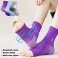 thumbnail image 3 of 3Pair Neuropathy Socks Toeless Compression Socks Breathable for Men and Women(Gray/XL), 3 of 10