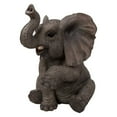 thumbnail image 5 of Hi-Line Gift Ltd. Elephant Baby Sitting with Trunk Up Statue, 5 of 5