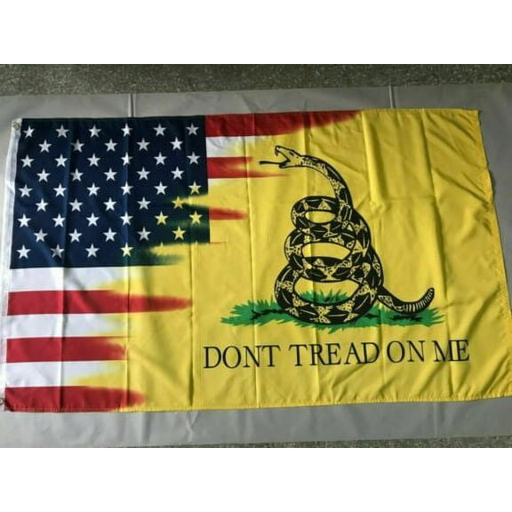 USA Historic Gadsden AMERICAN U.S.A. FIRST DTOM Flag US 3x5 FT Tatcical Banner