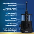 thumbnail image 4 of Waterpik Sonic Fusion 2.0 Flossing Electric Rechargeable Toothbrush Set, Black, 4 of 9