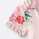 thumbnail image 5 of Odeerbi 1-8 Años Niños Niñas Pijama de Verano de Satén Con Solapa de Muesca Camisas de Manga Corta Pantalones Conjunto de Pijama Con Estampado Floral Suave, 5 of 9