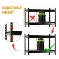 thumbnail image 5 of Shuntong The Atlas 12000LBS Garage Storage Shelves, 48"W Heavy Duty Metal Industrial Shelves, 4 Tier Adjustable Storage Rack for Warehouse Shop Basement,48"W x 24"D x 72"H, Black, 5 of 12