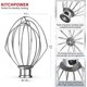 thumbnail image 3 of KitchenAid N249 Whisky 4.5QT Accesorio para K45, batidor de huevos de acero inoxidable, 3 of 5