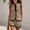 Brown, variant on Wovilon Women's Summer Two-Piece Outfit with Contrast Scalloped Trim and Button-Up Front, Sleeveless Stand Collar Top and Relaxed Fit Shorts for Casual Beach Vacation