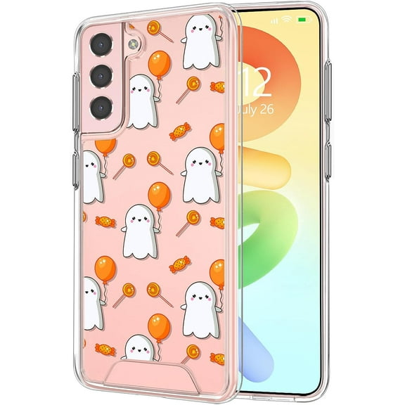 for Galaxy S21 5G Case, Candy Pattern Shockproof Protection Phone Cover, Silicone Protector Funda para Samsung S21 5G Transparent Flexible Sleek Durable Wireless Charging Compatible Case