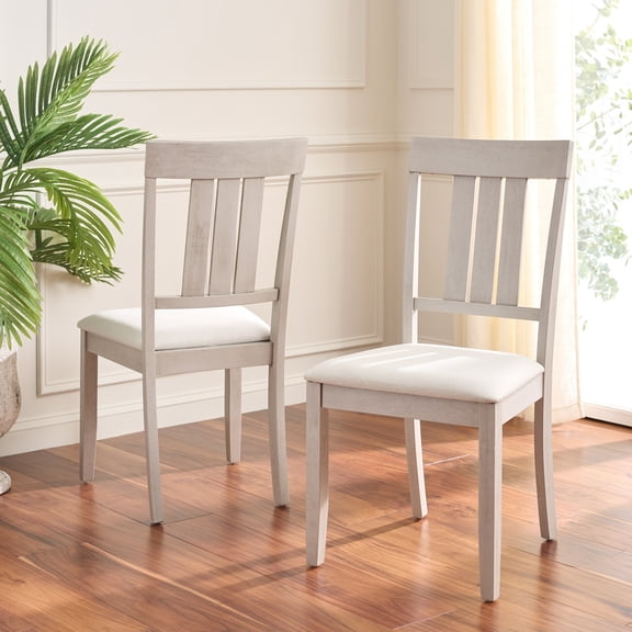Safavieh Portside Dining Chairs, Cream/Gray (Set of 2)