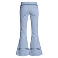 thumbnail image 5 of Bigetiay Girl School Uniform Pants Formal Flared Leg Pull On Chino Elastic Waist Slim Fit Stretchy Girls Blue Uniform Pants Girls Clothes Size 5-6 Years, 5 of 5