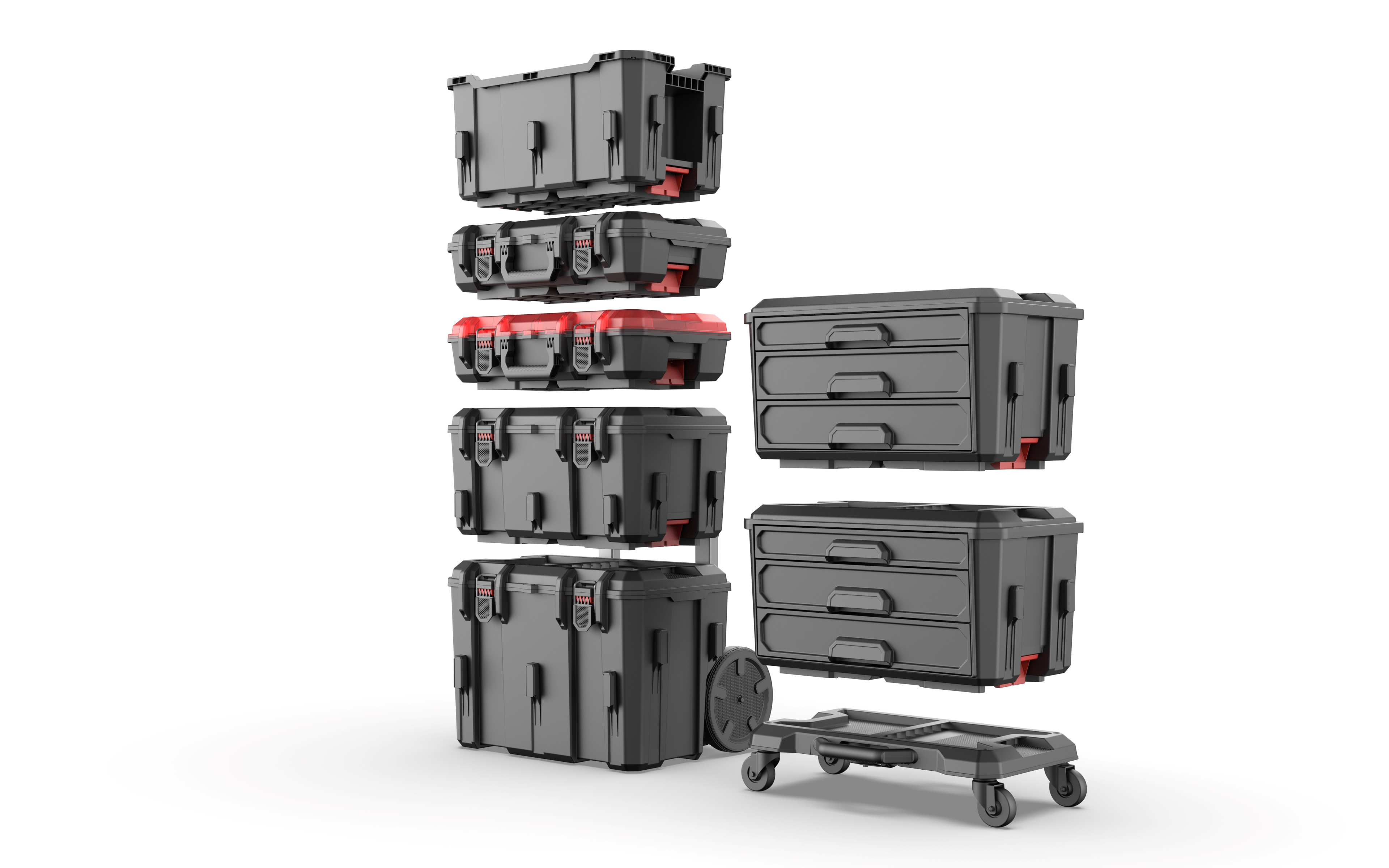 Hyper Tough Hyper Stack Rolling Tool Storage Base Box photo 3