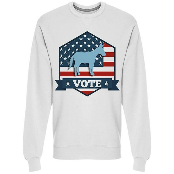 Democrat Mascot In A Hexagon Sweatshirt Men -Image by Shutterstock, Male Large